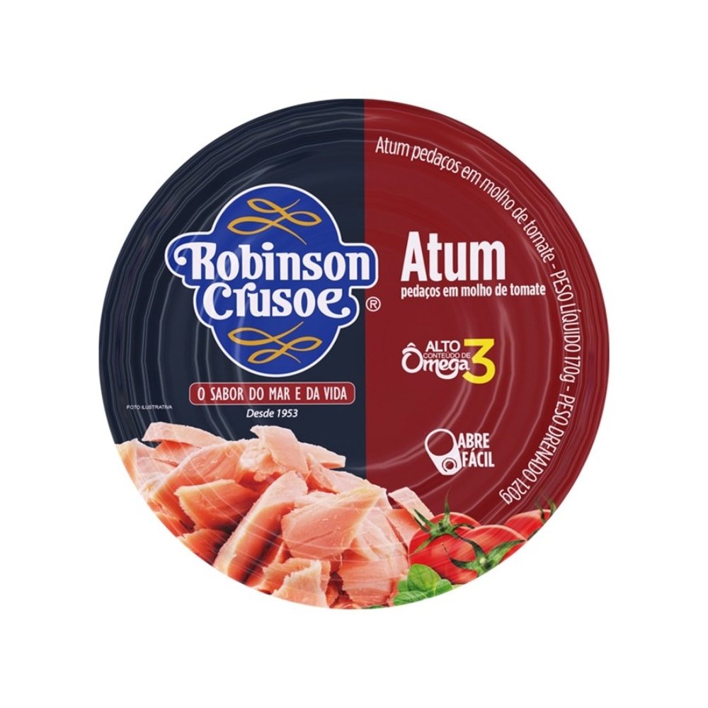 Atum Pedaços Robinson Crusoe Molho Tomate 170g