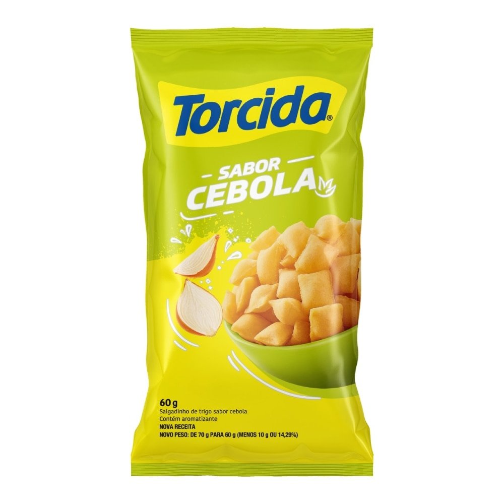Salgadinho Torcida Cebola 60g - Embalagem com 24 Unidades