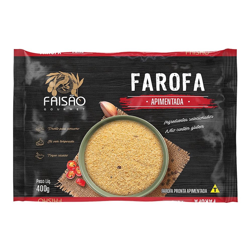 Farofa Pronta Apimentada Faisão 400g