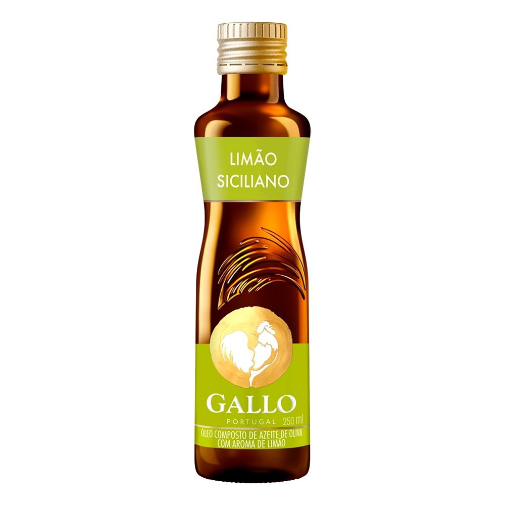 Azeite Gallo Extra Virgem Limão Siciliano Vidro 250 ml