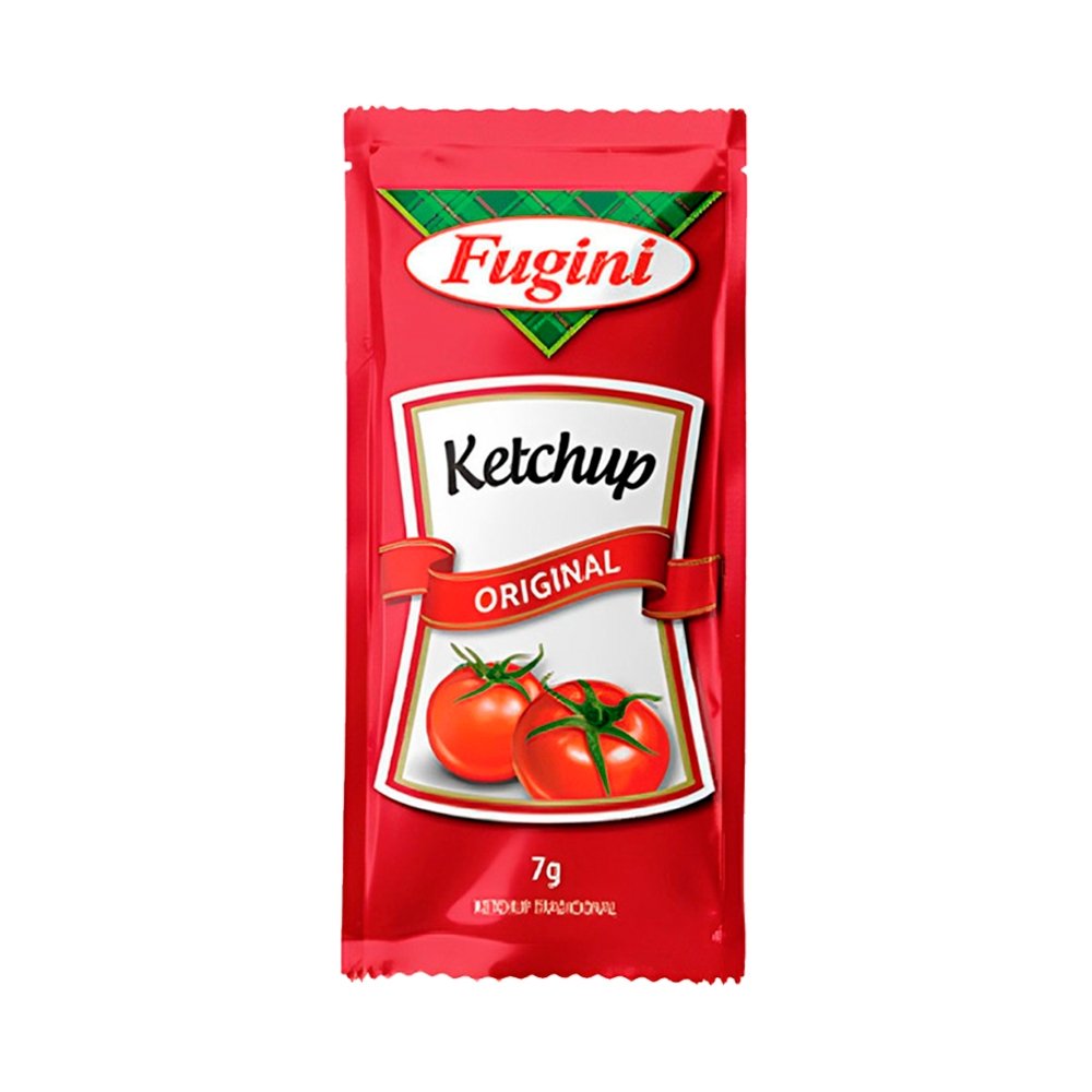 Ketchup Fugini Mini Sachê 7g - Embalagem com 144 Unidades