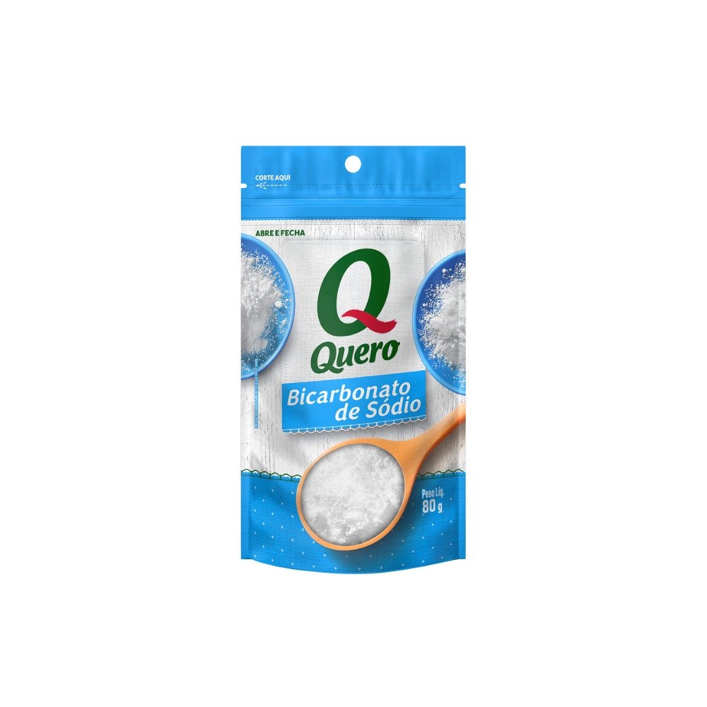 Bicarbonato de Sódio Quero 80g - Embalagem com 24 Unidades