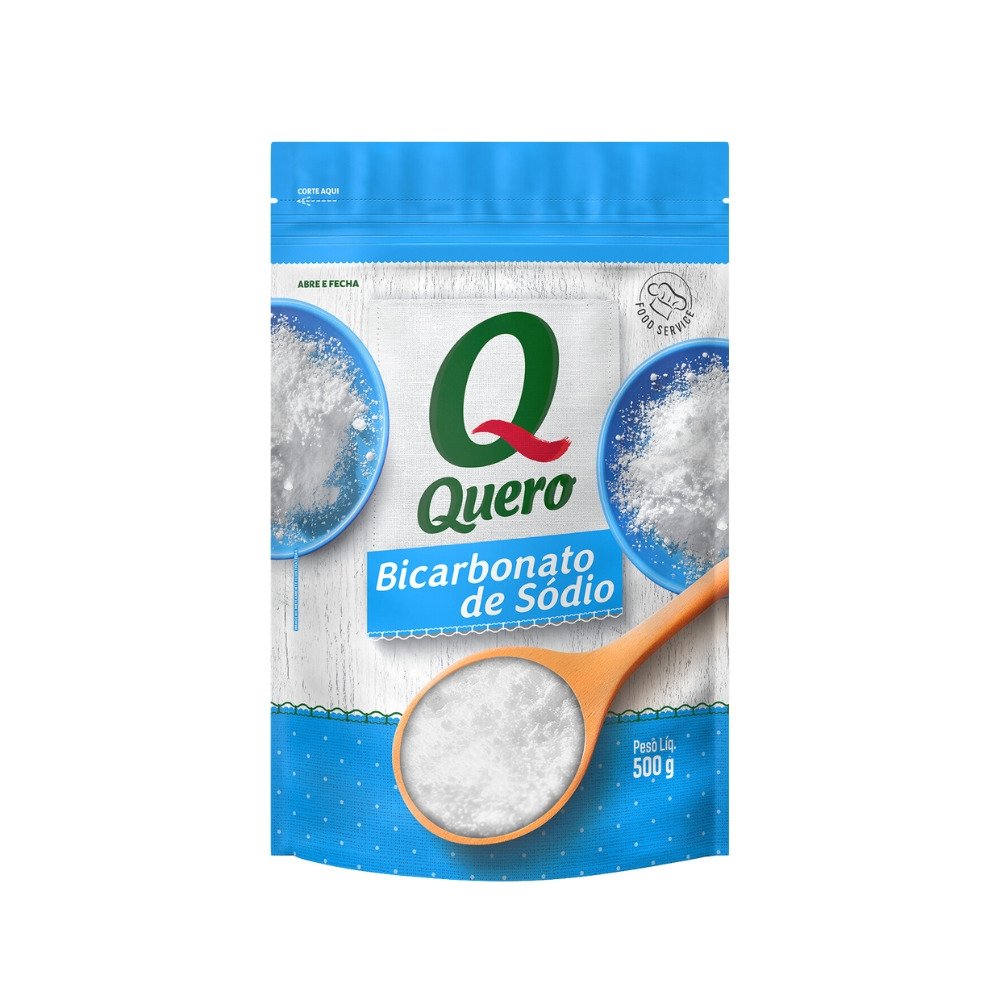 Bicarbonato de Sódio Quero 500g - Embalagem com 36 Unidades