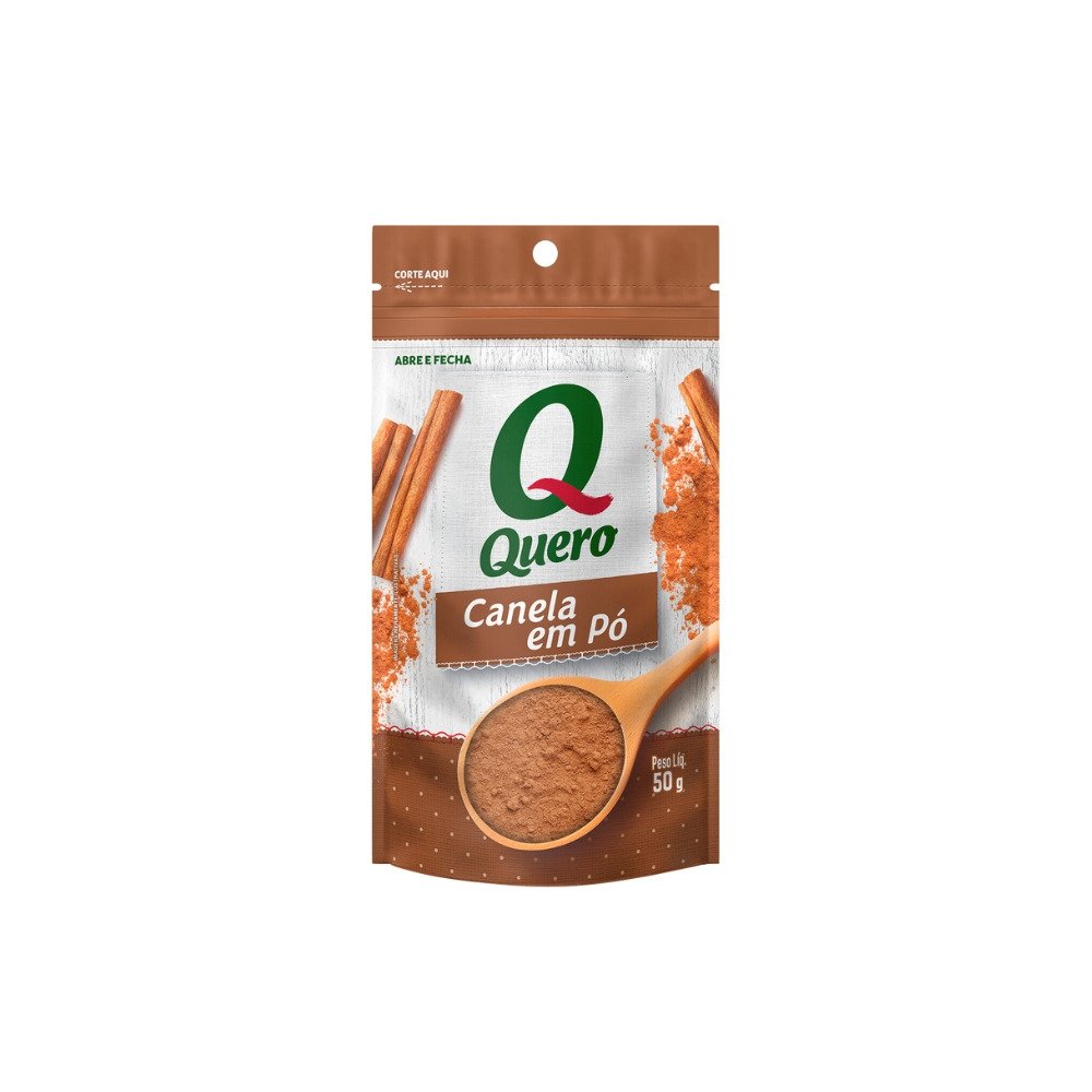 Canela em Pó Quero 50g - Embalagem com 24 Unidades