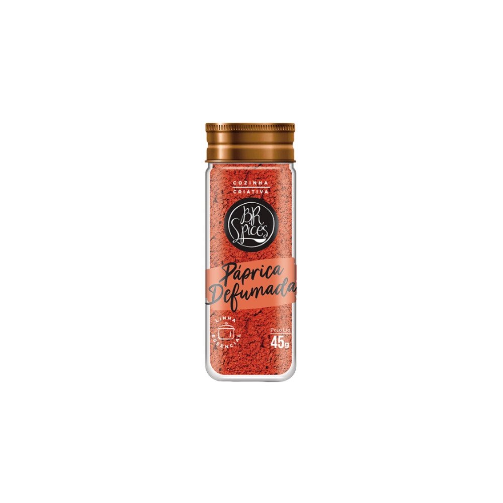 Tempero Paprica Defumada BR Spices Vidro 45g