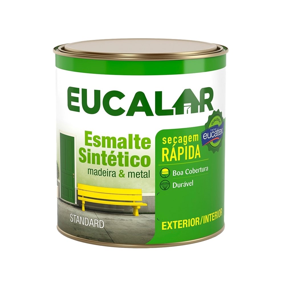 Tinta Esmalte Eucalar Brilhante 900ml Gelo