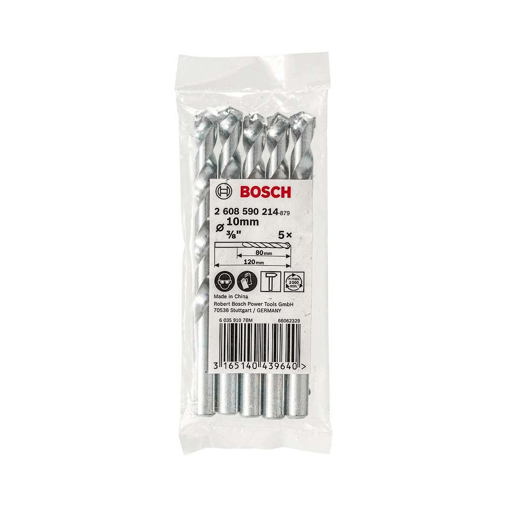 Broca Concreto Bosch Impact 10mm Embalagem com 5 Unidades