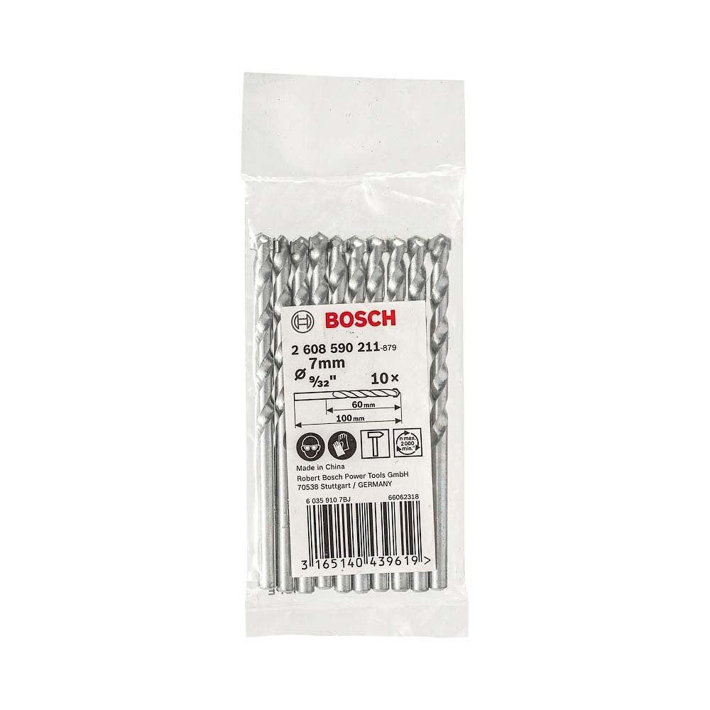 Broca Concreto Bosch Impact 7mm Embalagem com 10 Unidades