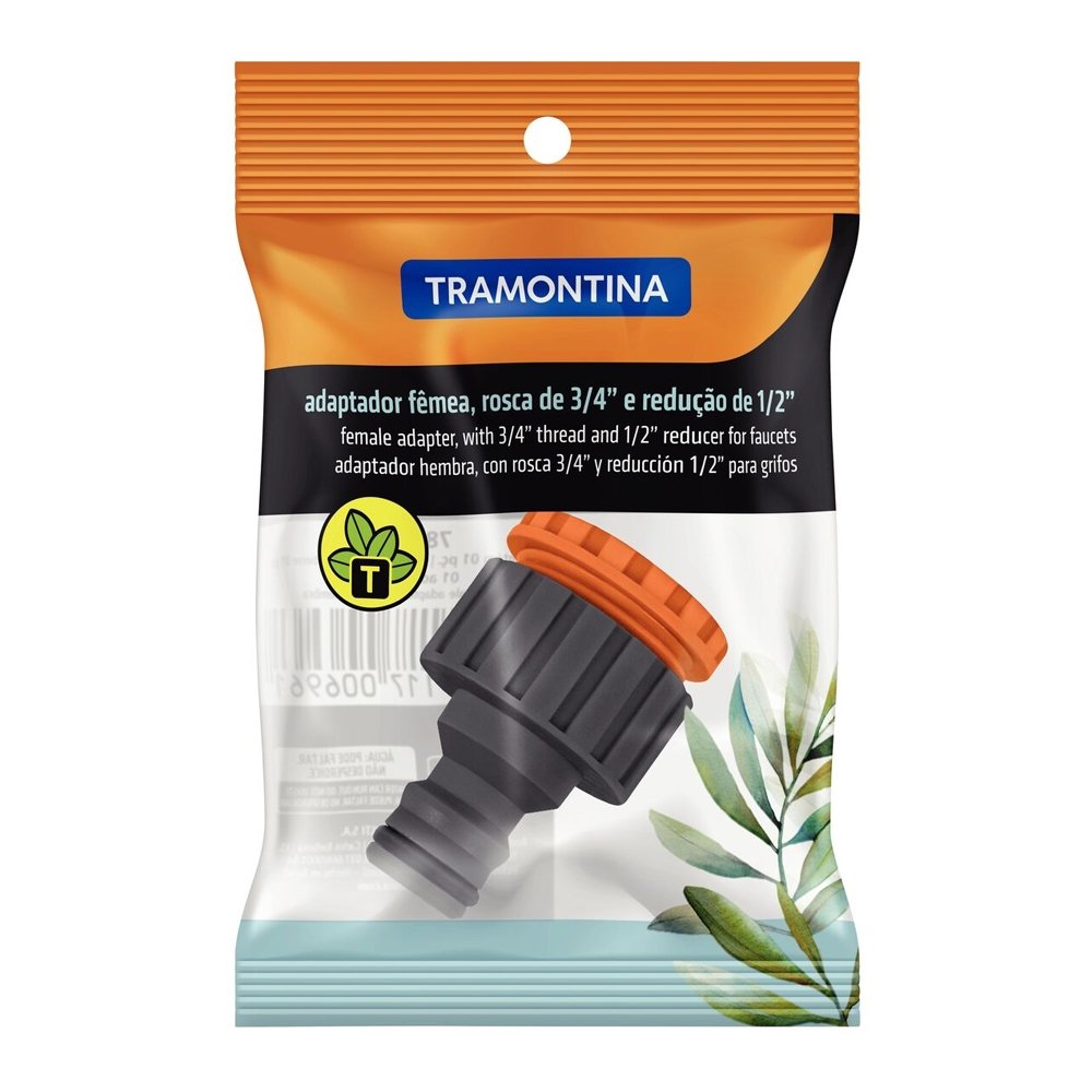 Adaptador para Jardim Tramontina 78502/000 - Embalagem com 12 Unidades