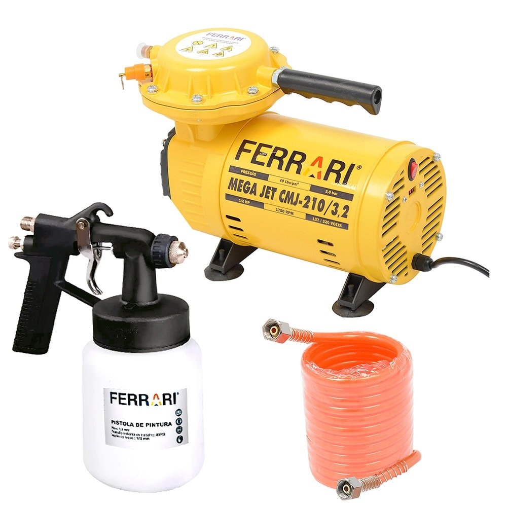 Compressor de Ar Ferrari Mega Jet CMJ210 Bivolt