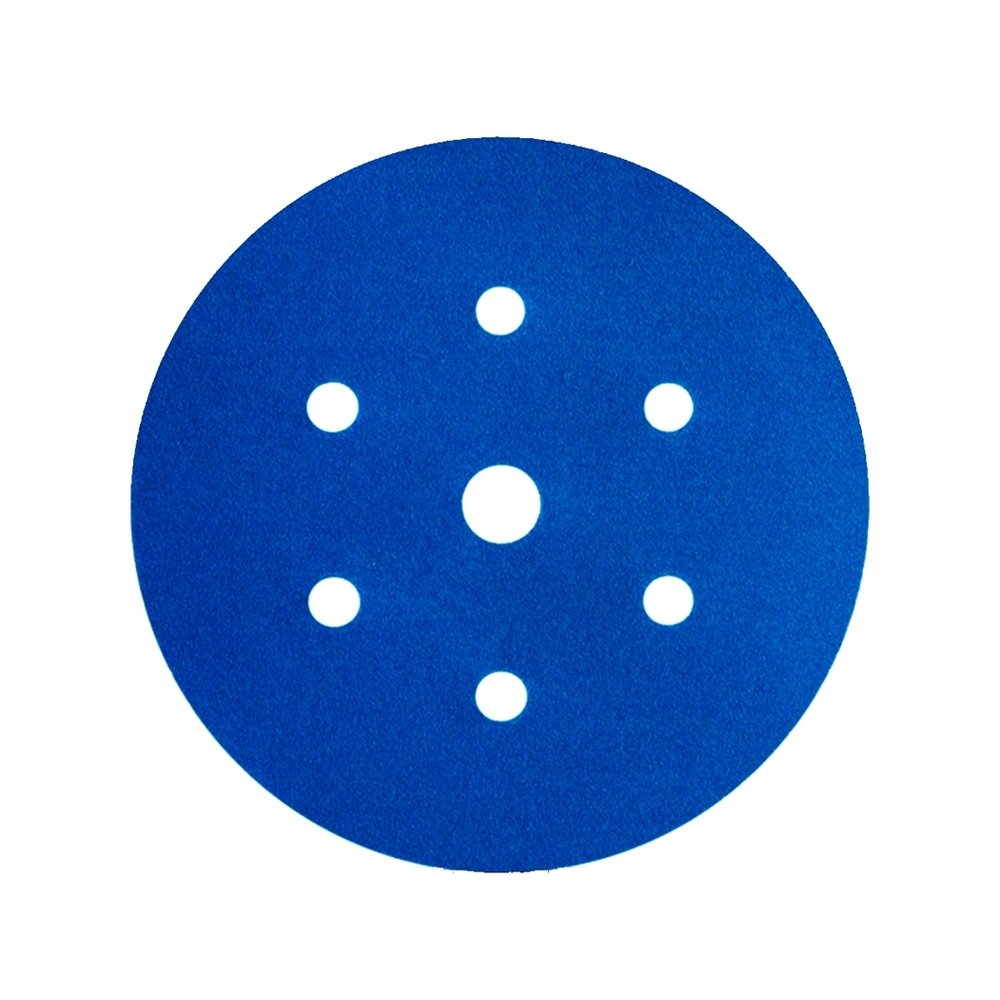 Disco Lixa Hookit Blue 3M 321U P800 152mm Com 7 Furos Embalagem com 50 Unidades