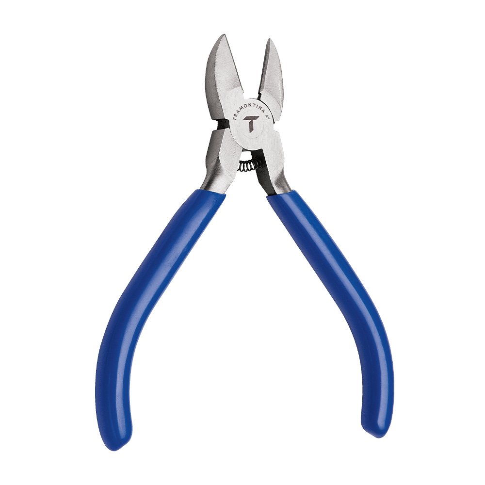 Alicate Tramontina Corte Diagonal 4P Azul