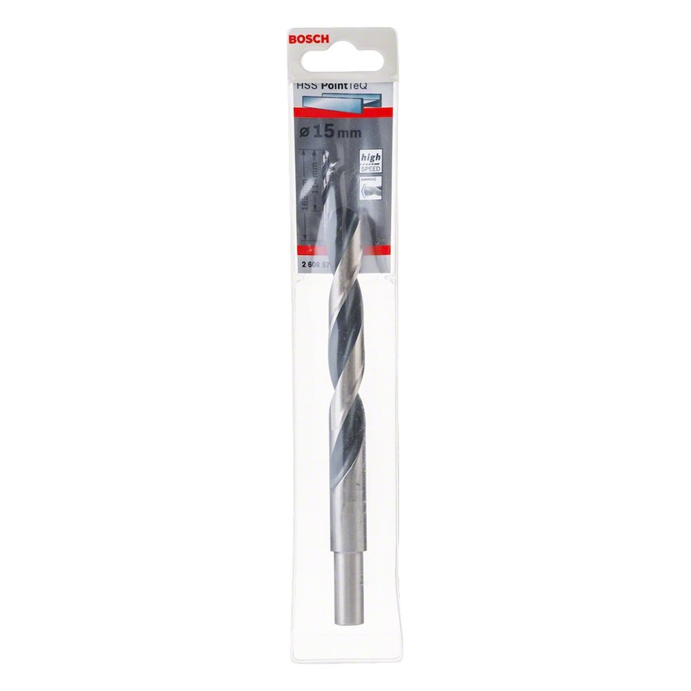 Broca Aço Rápido Bosch HSS PointTeQ Haste Reduzida 15,0mm