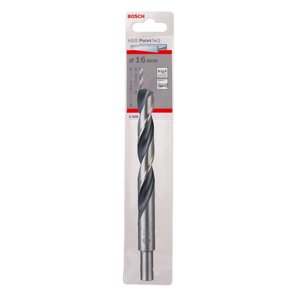 Broca Aço Rápido Bosch HSS PointTeQ Haste Reduzida 16,0mm