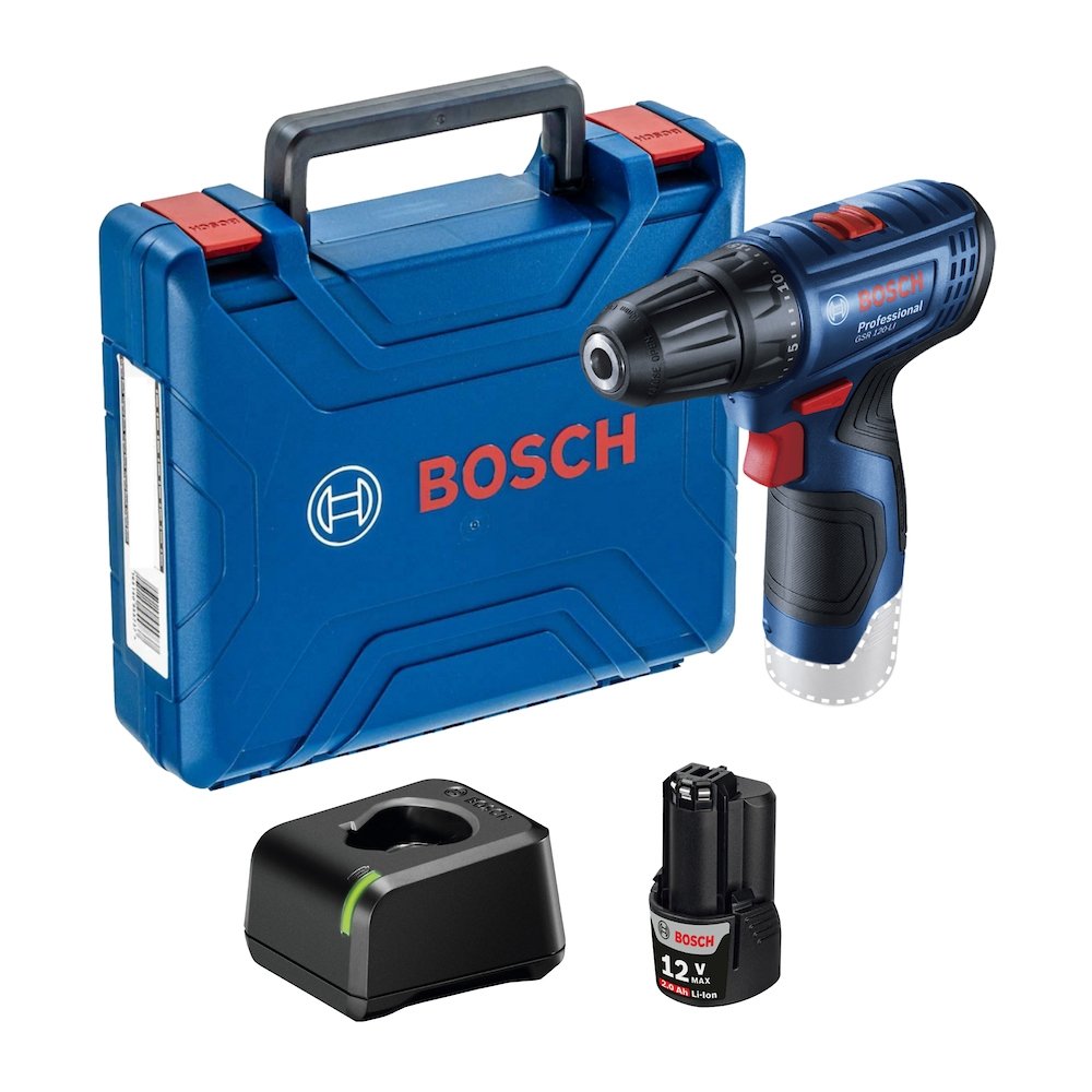 Furadeira Parafusadeira Bosch GSB120 com Bateria 12V Bivolt