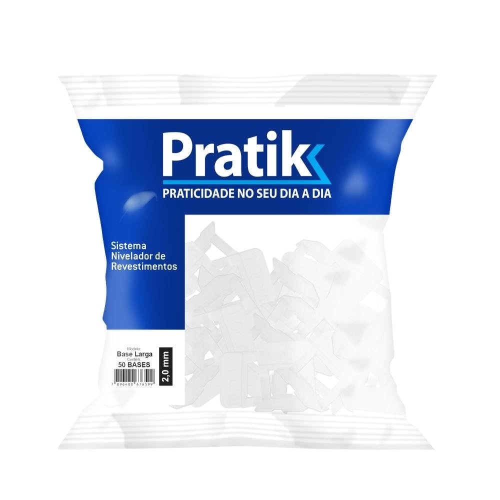 Espaçador Nivelador Pratik para Revestimento Flex 2mm - Embalagem com 50 Unidades