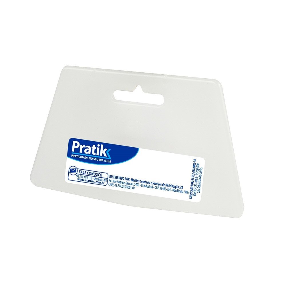 Espátula Plástica Pratik 12x7cm - Embalagem com 36 Unidades