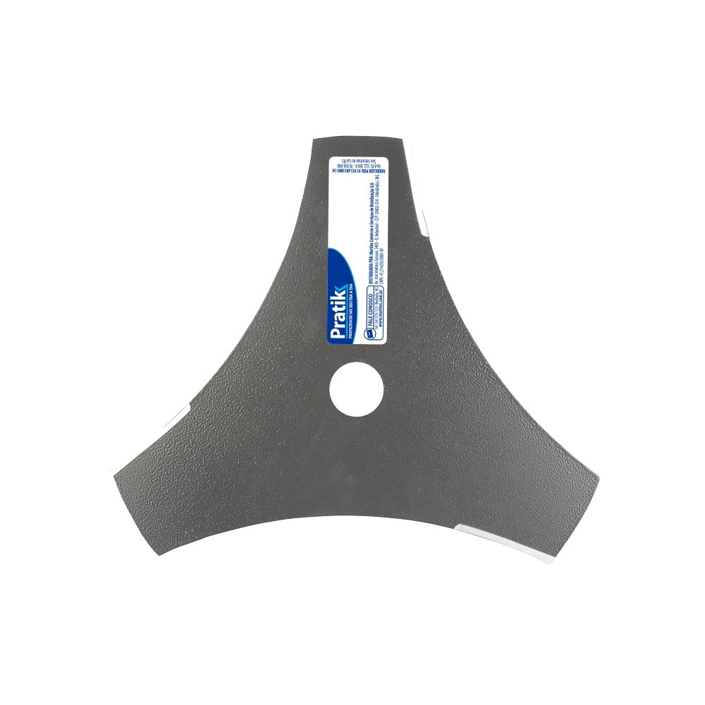 Lâmina para Roçadeira Pratik 3 Pontas 255mm Furo de 20mm