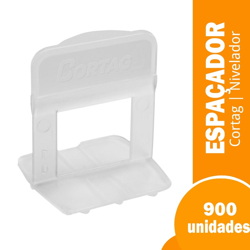 Espaçador Nivelador Cortag Tradicional 1mm Balde 900 Peças