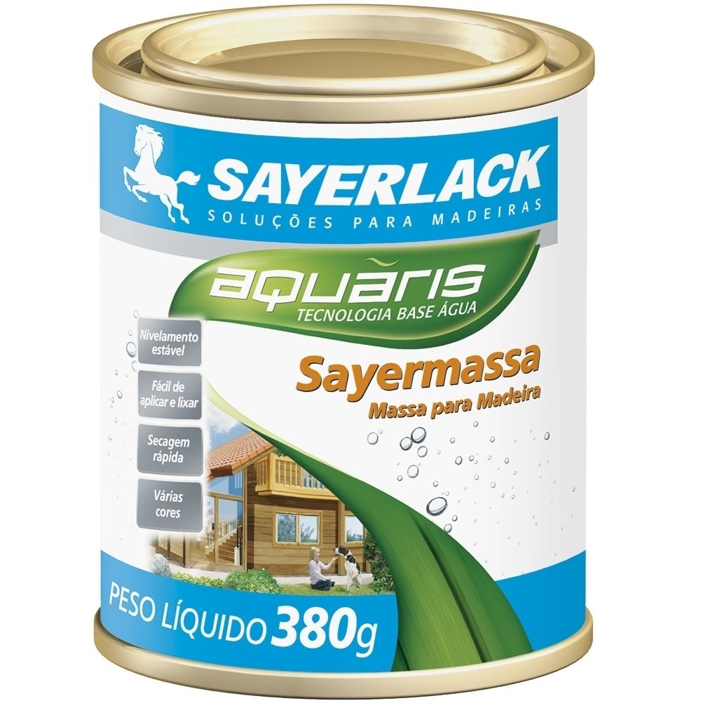 Massa Sayerlack para Madeira Sayermassa Mogno 380g