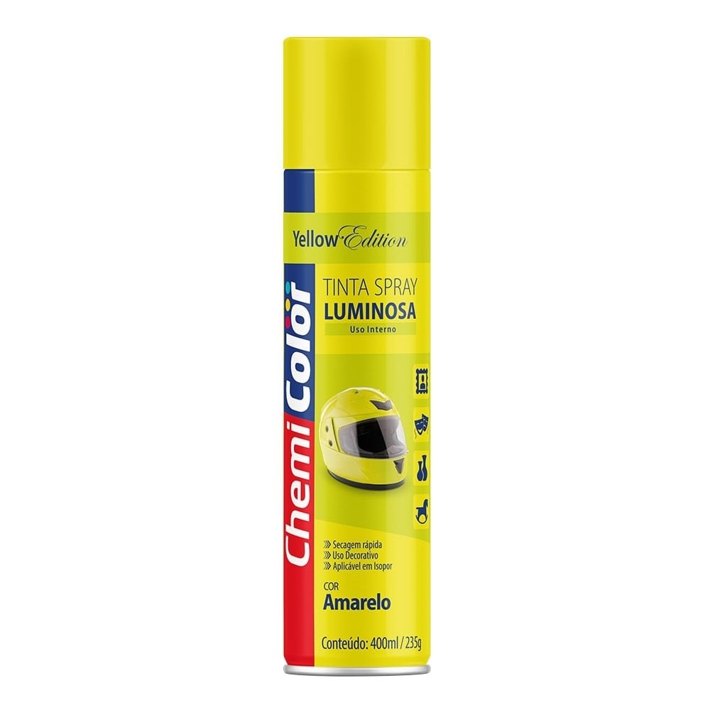 Tinta Spray Chemicolor Luminosa Amarelo 400ml