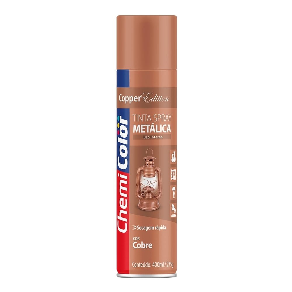 Tinta Spray Chemicolor Metálica Cobre 400ml
