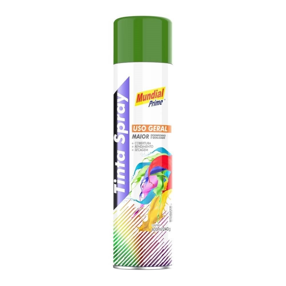 Tinta Spray Mundial Prime Uso Geral Verde Escuro 400ml