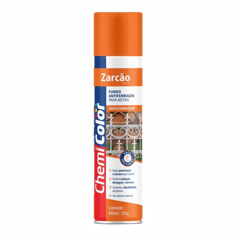 Tinta Spray Chemicolor Zarcão Laranja 400ml