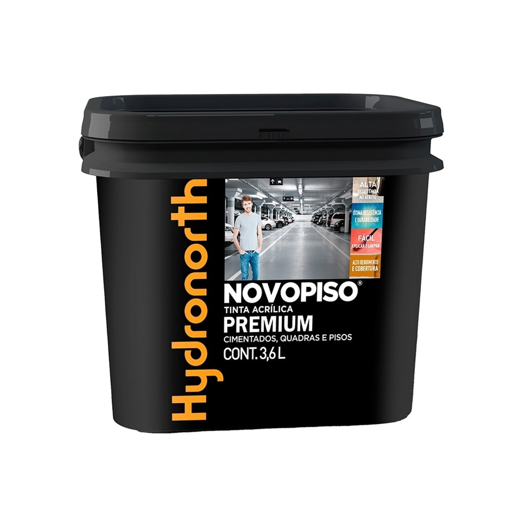 Tinta Piso Hydronorth Novopiso Acrílica Premium Azul Fosco 3,6L