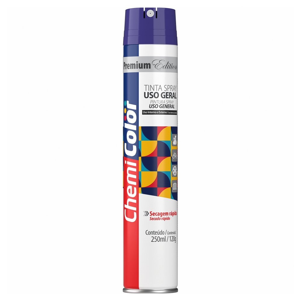 Tinta Spray Chemicolor Uso Geral Violeta Escuro 250ml