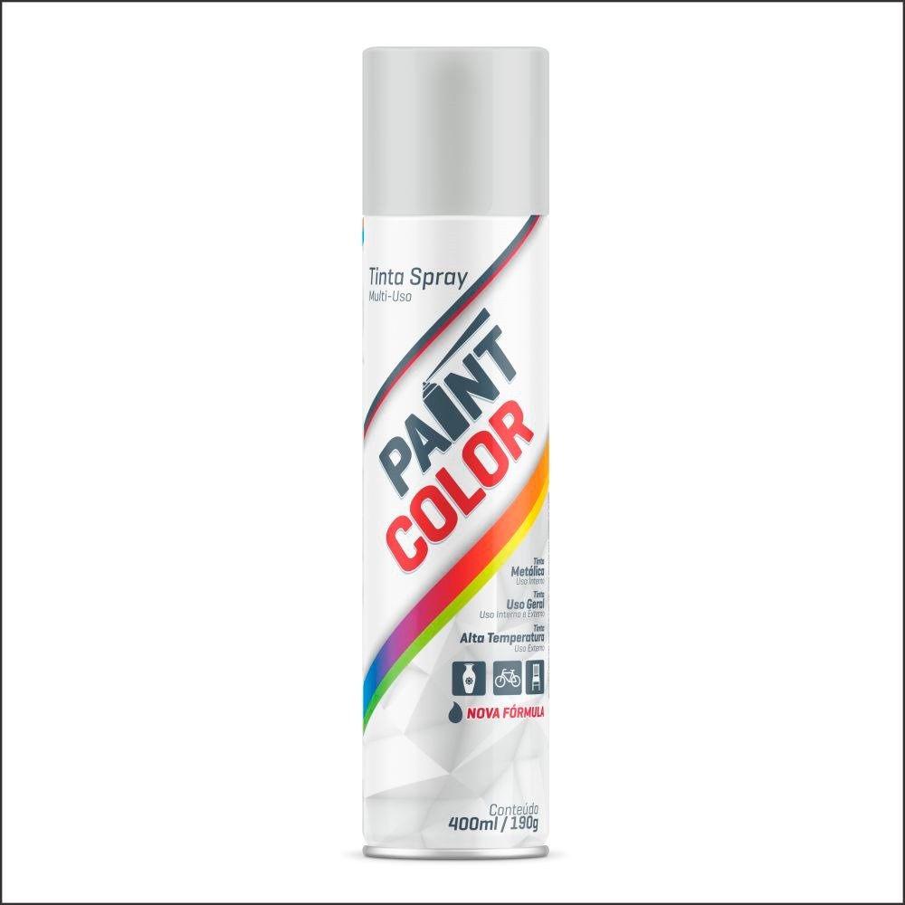 Tinta Spray Paintcolor Uso Geral Branco Fosco 400ml