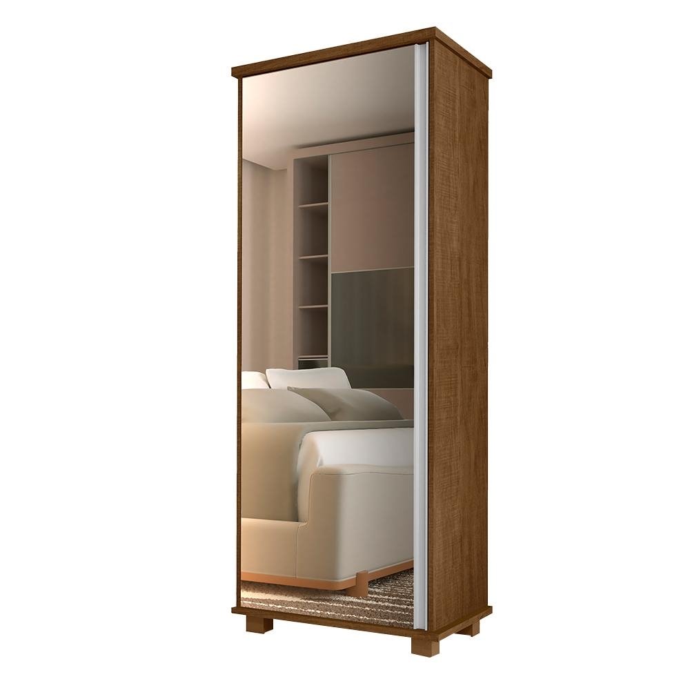 Armario Organizador com Espelho 1 Porta Hawking Malbec G37 - Gran Belo