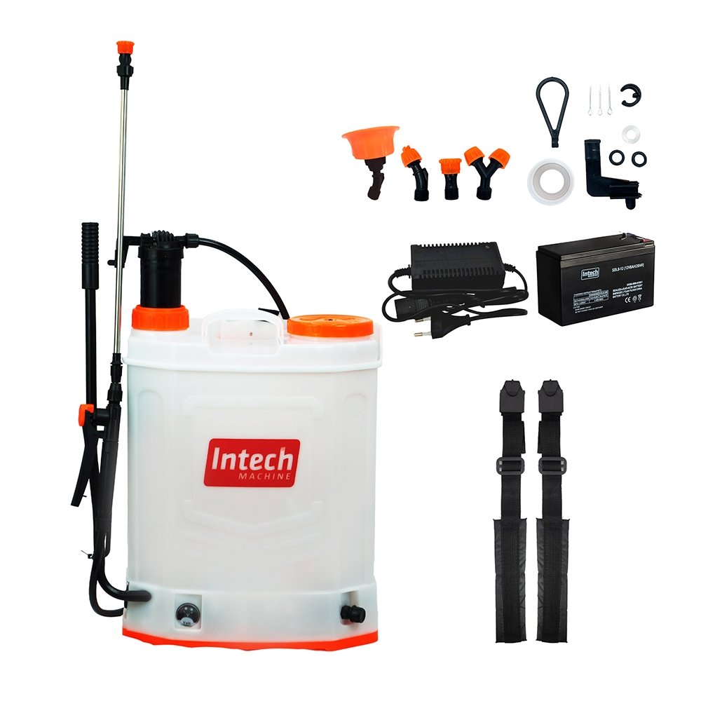 Pulverizador Intech Machine GPM2000 a Bateria e Manual 20 Litros