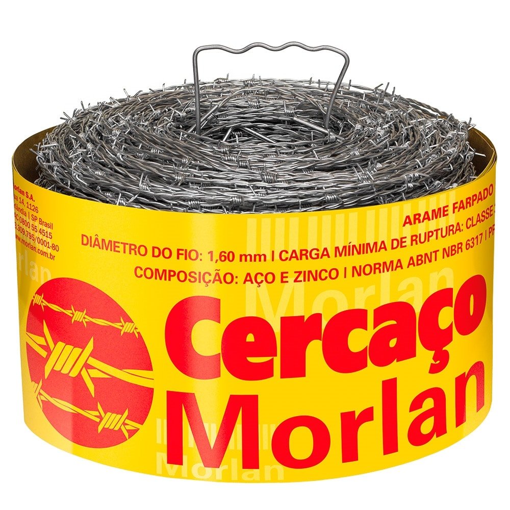 Arame Farpado Cercaço Fio 16 350Kgf 500m