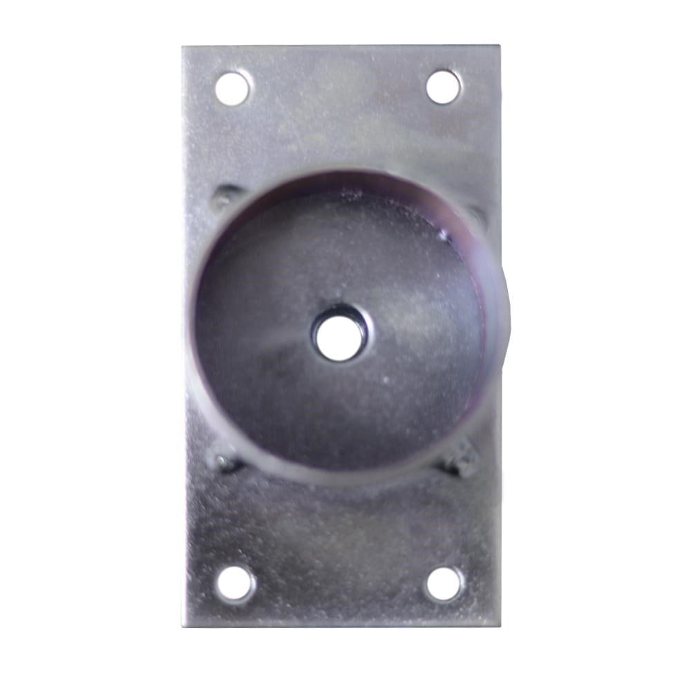 Chapinha Chapa Reta com Tubo Fixação Pés Palito Rosca 5/16 Zincada G59