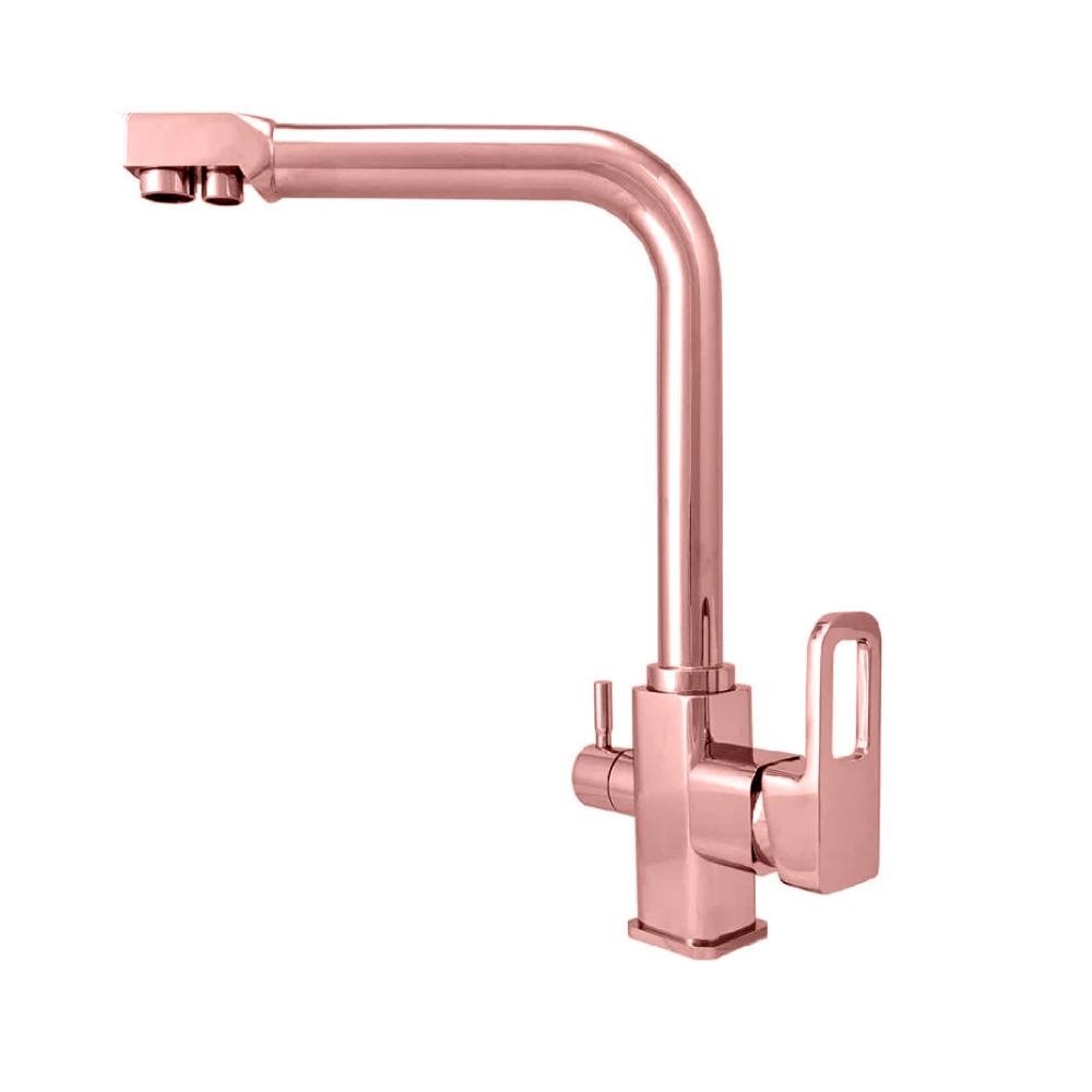 Torneira Gourmet Misturador Monocomando com Saida para Água Quente/Fria e Filtrada Rose de