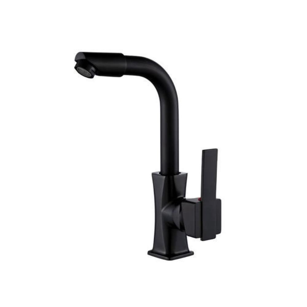 Torneira Luxo com Misturador Monocomando Preta de Bancada Belcca TLM01P-BL