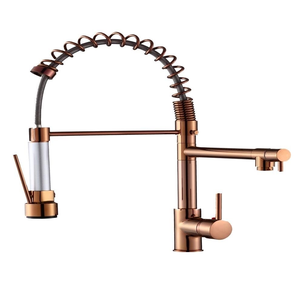 Torneira Gourmet 50cm com Misturador Monocomando Rose de Bancada Belcca TGM50R-BL