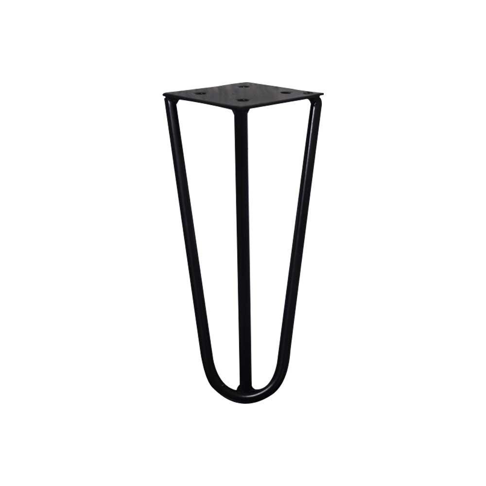 Pe de Metal 15 CM Hairpin Legs Mesas de Centro Puffs Preto G41