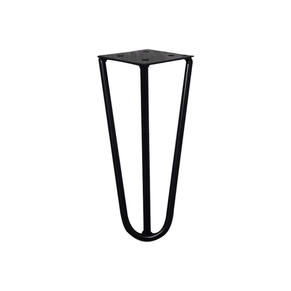 Kit 8 Pés de Metal 15 CM Hairpin Legs Mesas de Centro Puffs Preto G41