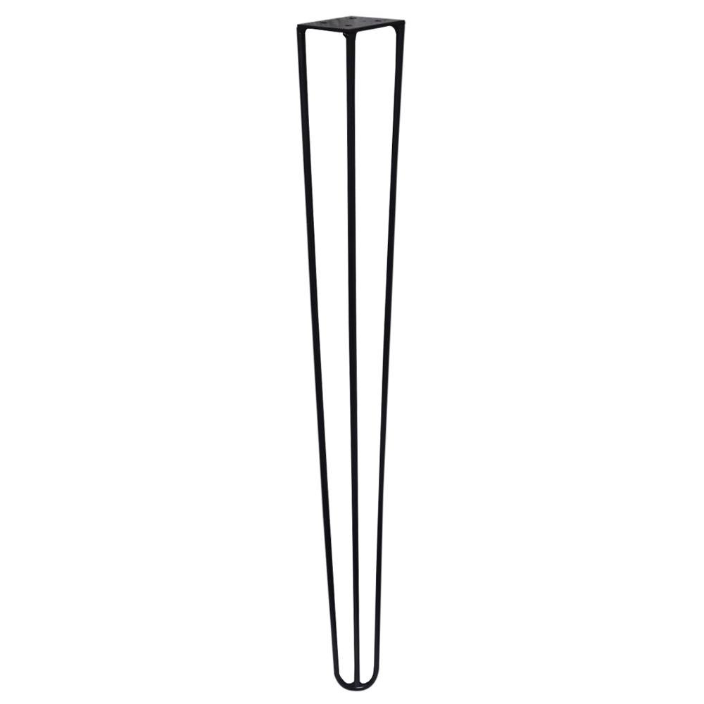 Pe de Metal 60 CM Hairpin Legs Mesa de Canto Aparador Preto G41