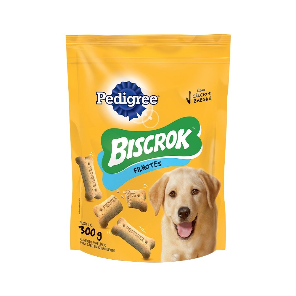 Biscoito Pedigree Biscrok Junior para Cães Filhote 300g