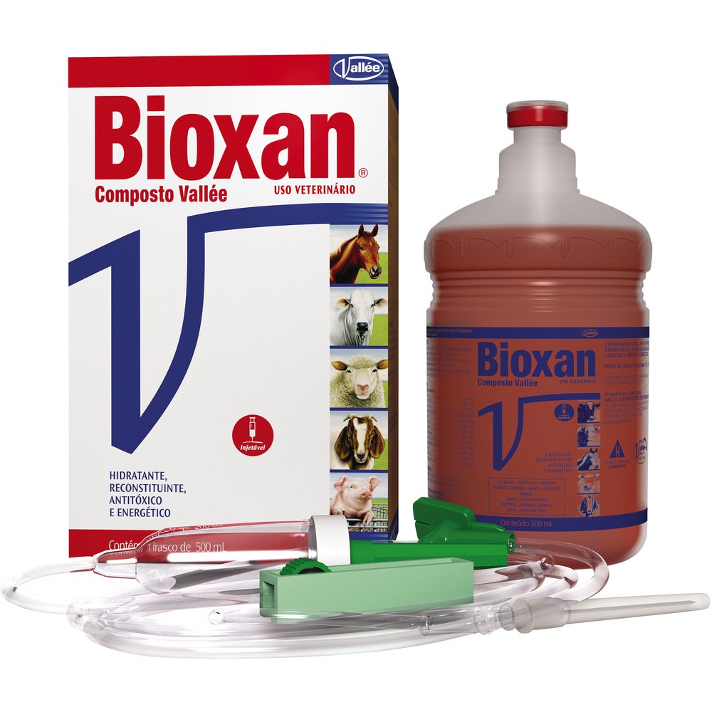Bioxan Bioxan Composto VItamínico Injetável 500ml Vallée - Produto Veterinário ...