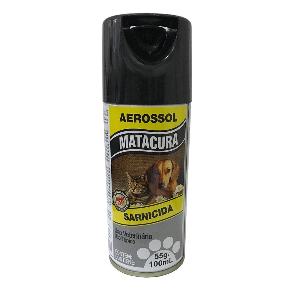 Matacura Sarnicida Aerossol para Cães e Gatos 100ml