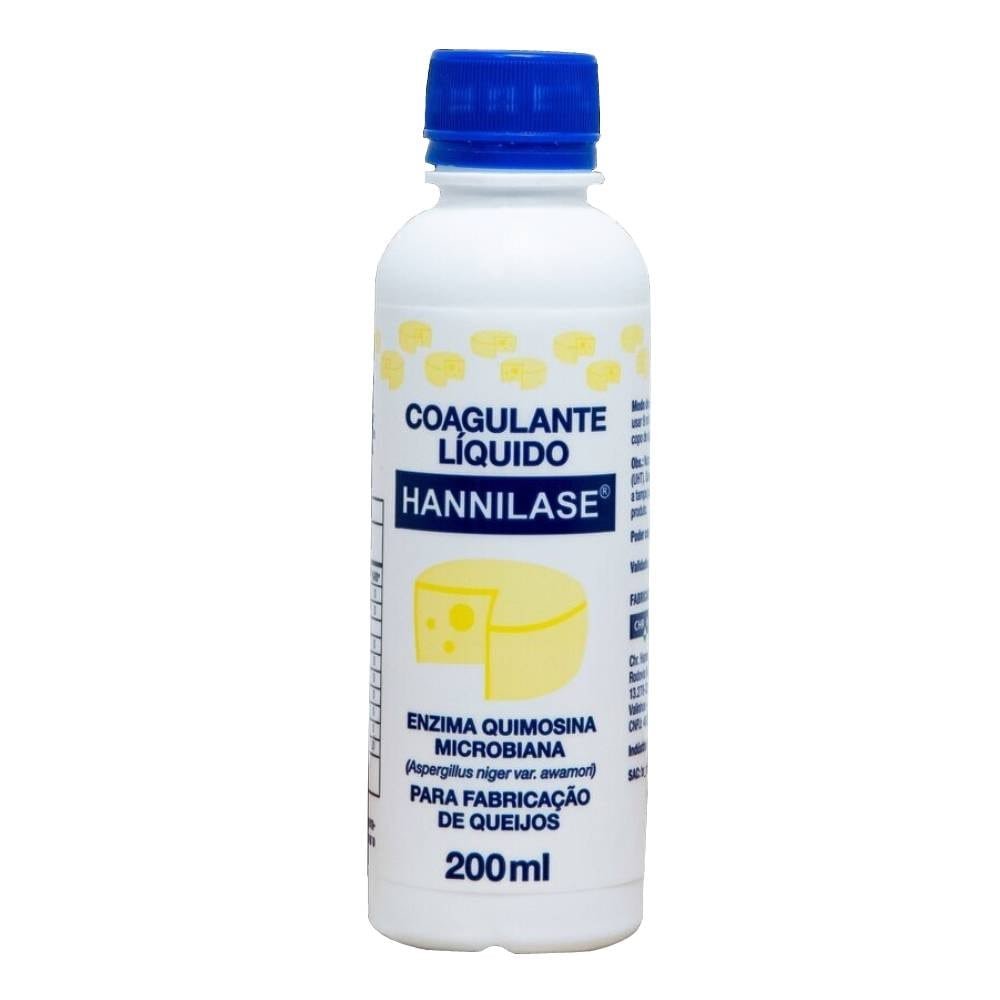 Coalho Líquido Hannilase 200ml - Embalagem com 24 Unidades