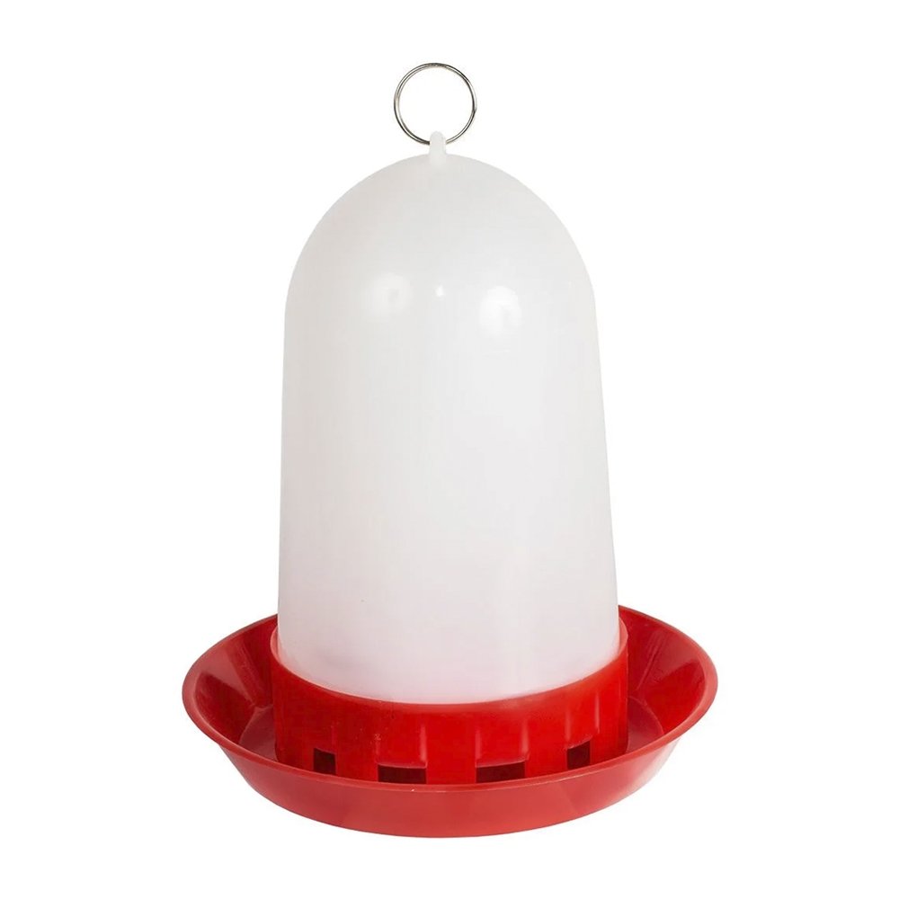 Comedouro Jel Plast para Codorna/Pinto 750ml - Embalagem com 6 Unidades