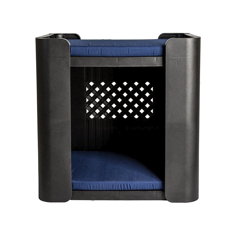 Cama Duplex Jel Plast Cães e Gatos Pet Stand Preto
