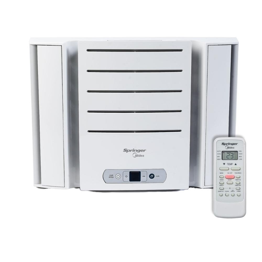 Ar Condicionado de Janela Springer Midea Eletronico 7.500 BTU/h Frio Branco Monofasico QCK
