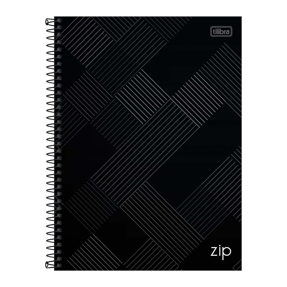 Caderno Espiral Tilibra Universitário Capa Dura Zip 10 Matérias 160 Folhas - Embalagem com 4 Unidades