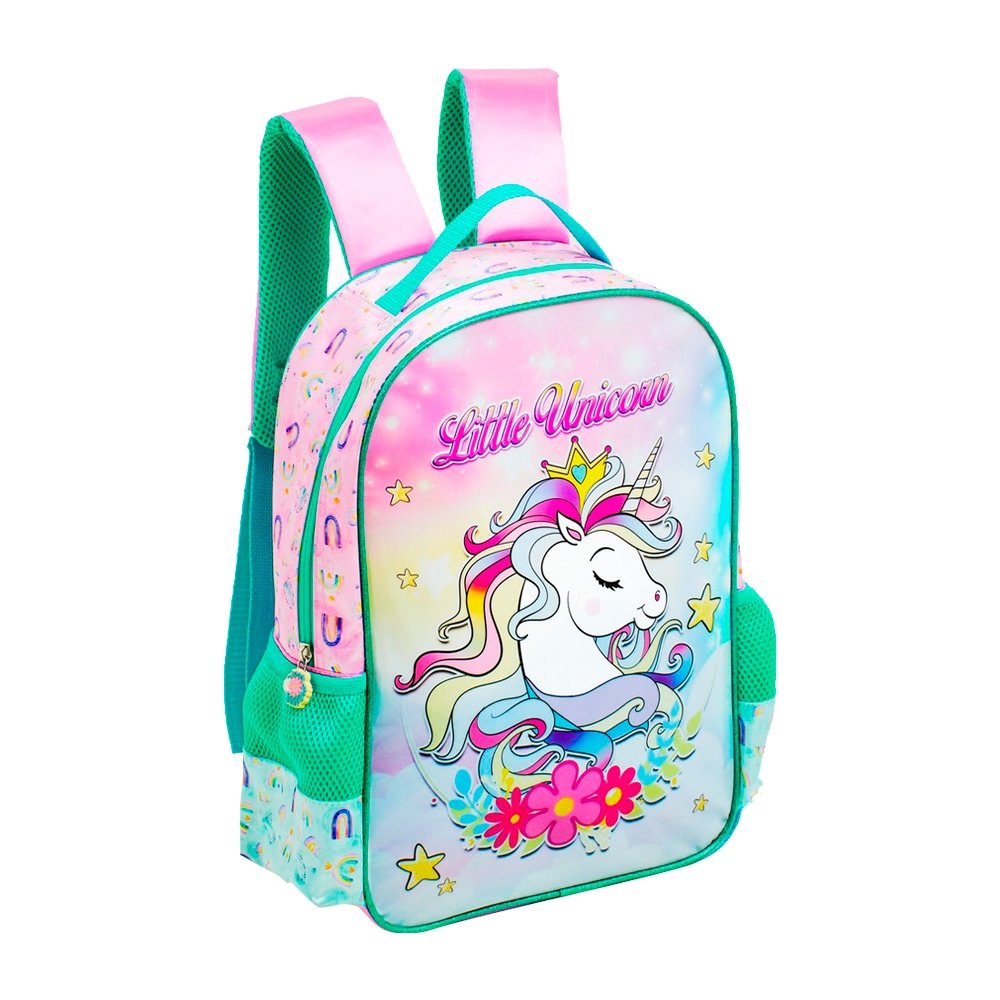 MOCHILA KIT LITTLE UNICORN 15P
